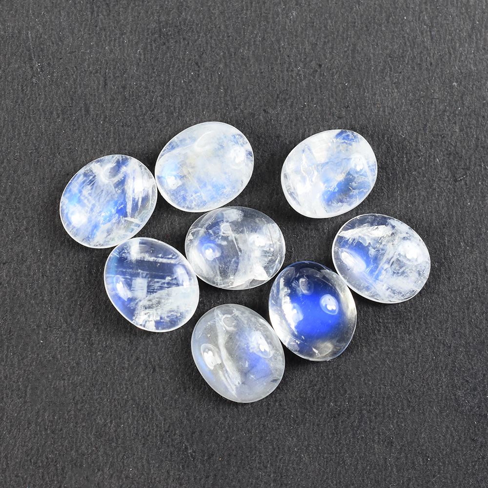 RAINBOW MOONSTONE OVAL CAB (SEMI CLOUDY) 12.00X10.00 MM 4.31 Cts.