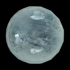 RAINBOW MOONSTONE FACETED ROUNDED (HALF DRILL) (CLOUDY) 12.00 MM 9.02 Cts.