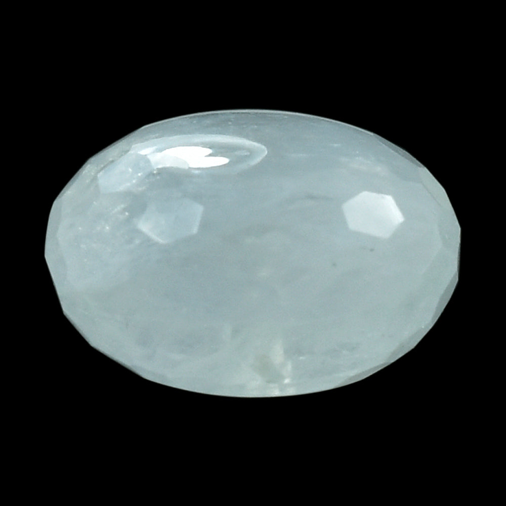 RAINBOW MOONSTONE FACETED ROUNDED (HALF DRILL) (CLOUDY) 12.00 MM 9.02 Cts.