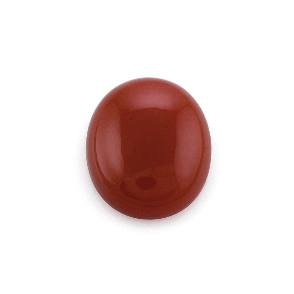 RED ONYX OVAL CAB 12X10MM 3.78 Cts.