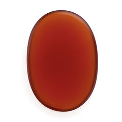 RED ONYX OVAL CAB (FLAT) 30X20MM 19.25 Cts.