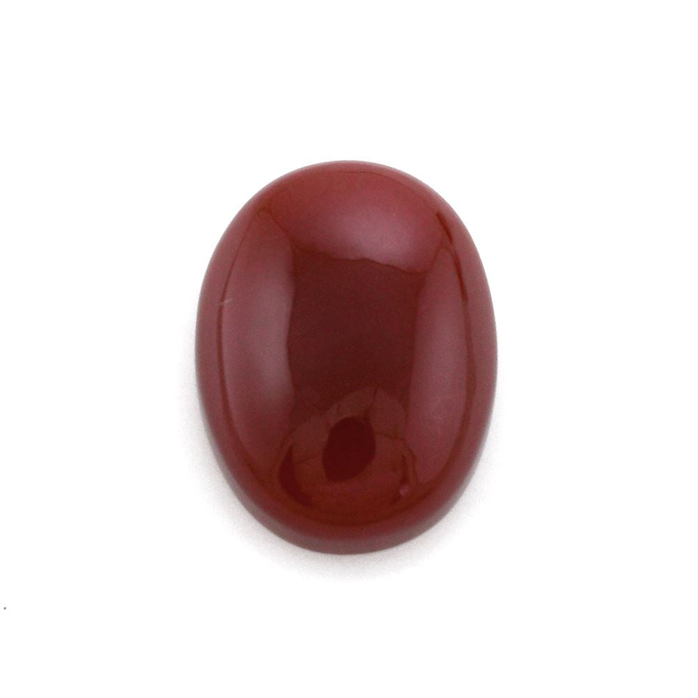 RED ONYX OVAL CAB 12X9MM 3.82 Cts.