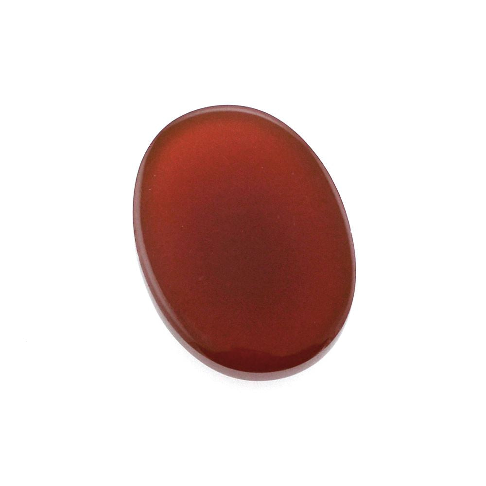 RED ONYX OVAL CAB 12X9MM 3.82 Cts.