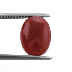 RED ONYX OVAL CAB 12X9MM 3.82 Cts.