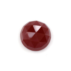 RED ONYX ROSE CUT ROUND CAB 10MM 3.80 Cts.