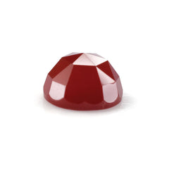 RED ONYX ROSE CUT ROUND CAB 10MM 3.80 Cts.