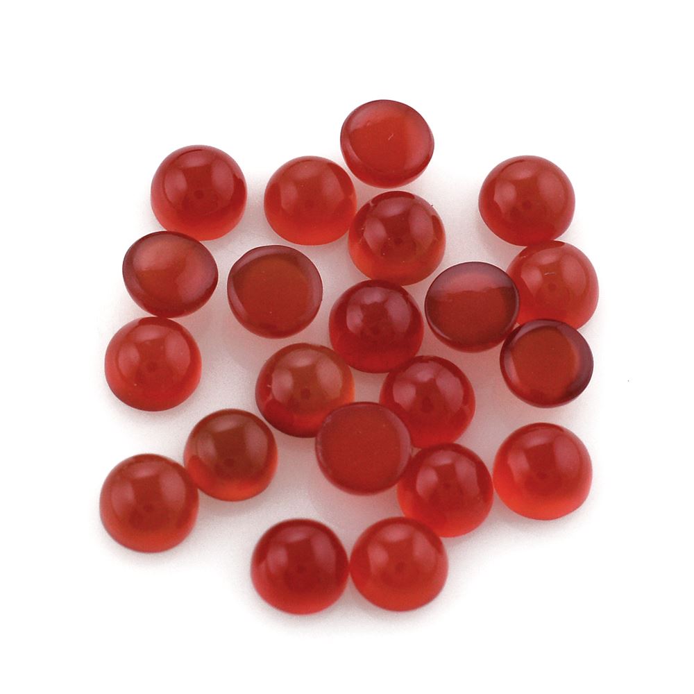 RED ONYX ROUND CAB 4MM 0.31 Cts.