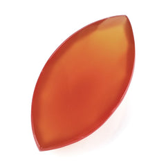 RED ONYX ROSE CUT MARQUISE CAB 30X15MM 19.15 Cts.