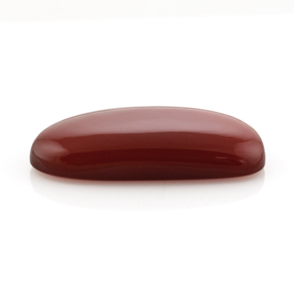 RED ONYX IRREGULAR CUSHION CAB 26X13MM 14.90 Cts.