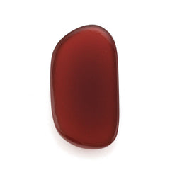 RED ONYX IRREGULAR CUSHION CAB 26X13MM 14.90 Cts.