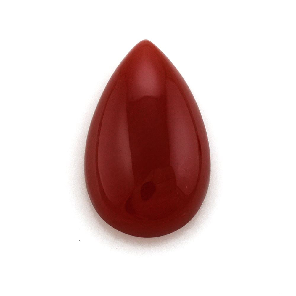 RED ONYX PEAR CAB 17X10MM 5.78 Cts.