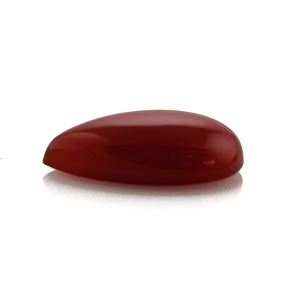 RED ONYX PEAR CAB 17X10MM 5.78 Cts.