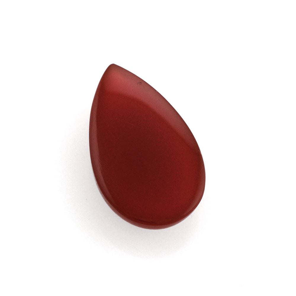 RED ONYX PEAR CAB 17X10MM 5.78 Cts.