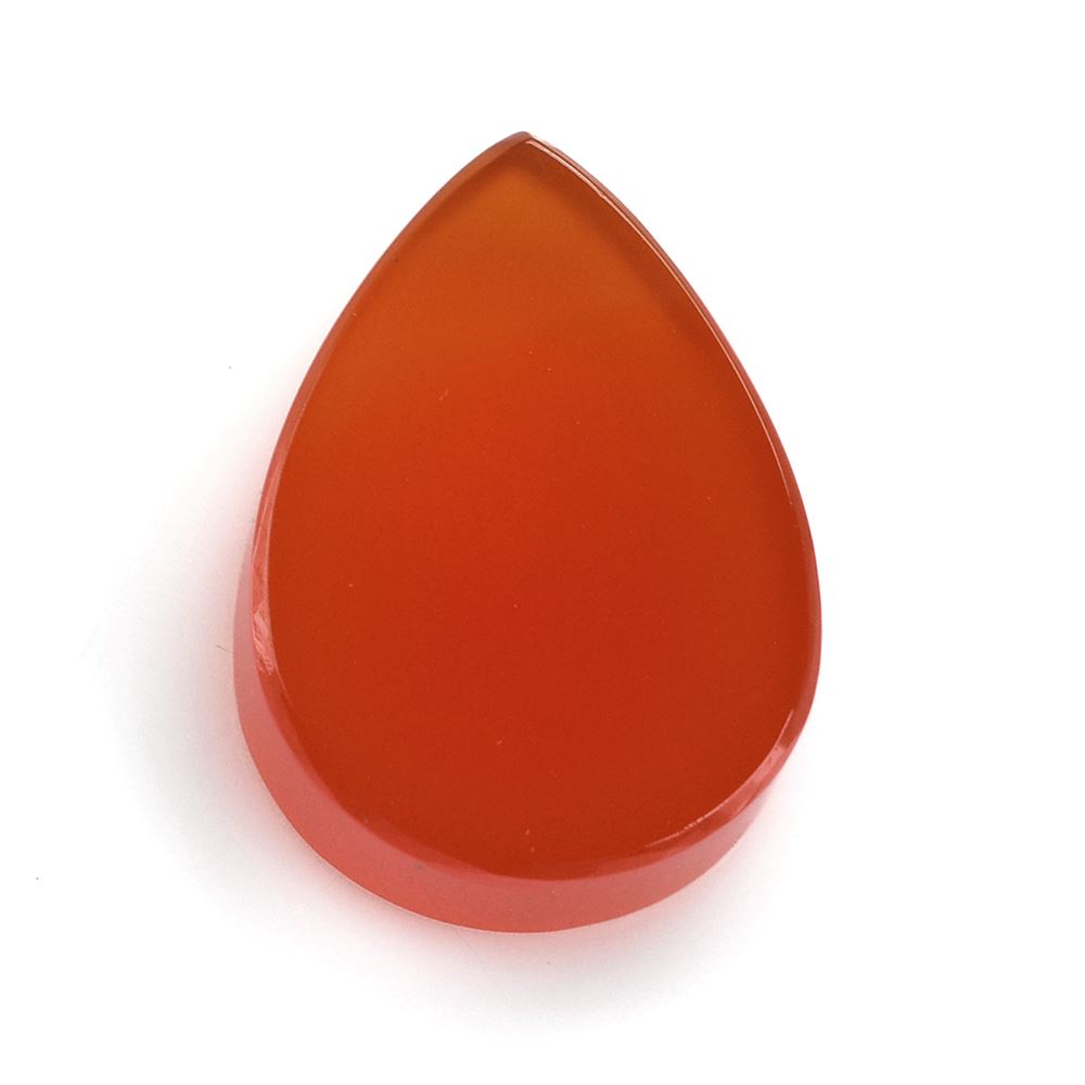 RED ONYX PLAIN PEAR PLATE 21.50X15.50MM 18.50 Cts.