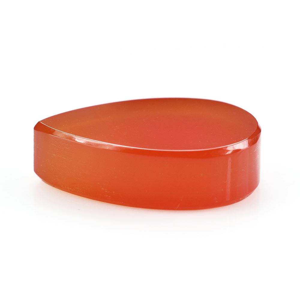 RED ONYX PLAIN PEAR PLATE 21.50X15.50MM 18.50 Cts.