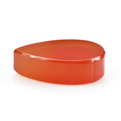 RED ONYX PLAIN PEAR PLATE 21.50X15.50MM 18.50 Cts.