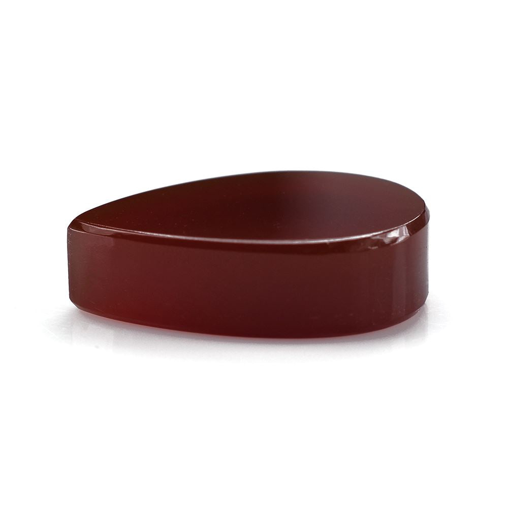 RED ONYX PLAIN PEAR PLATE 21.50X15.50MM 18.32 Cts.