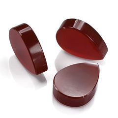 RED ONYX PLAIN PEAR PLATE 21.50X15.50MM 18.32 Cts.