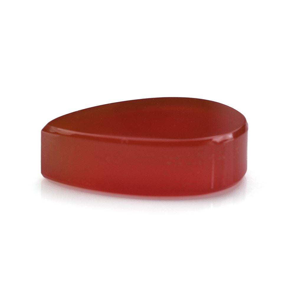 RED ONYX PLAIN PEAR PLATE 21.50X15.50MM 19.63 Cts.