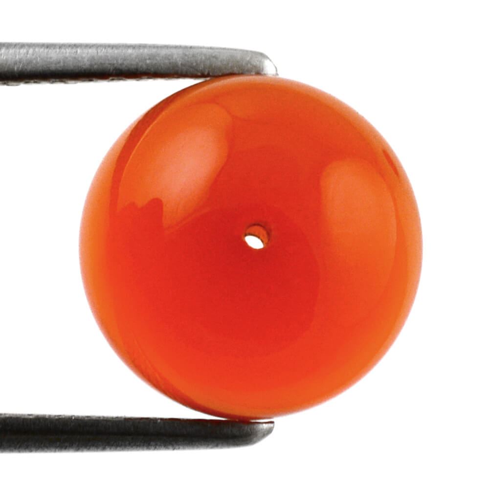 RED ONYX ROUND CAB 10MM 4.11 Cts.