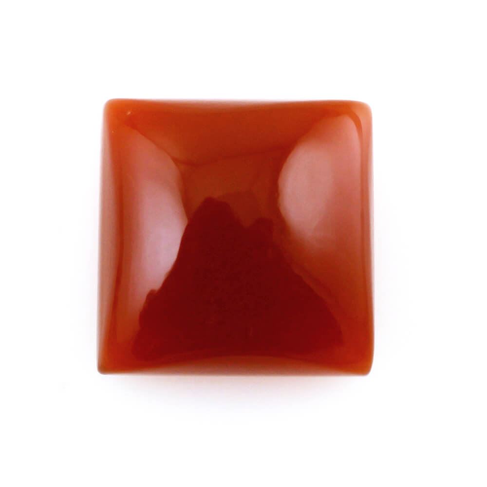 RED ONYX SQUARE CAB 10MM 4.89 Cts.