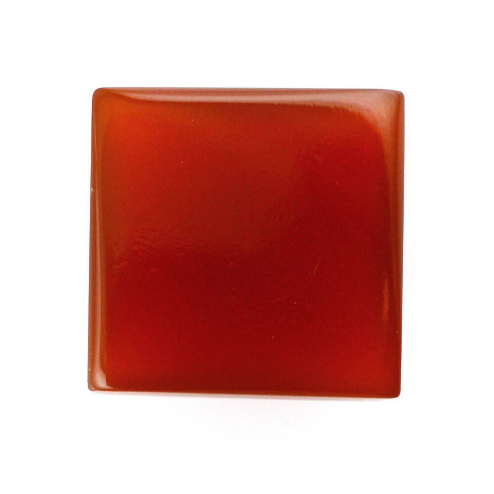 RED ONYX SQUARE CAB 10MM 4.89 Cts.