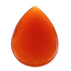 RED ONYX CHECKER PEAR CAB 20X15MM 7.45 Cts.