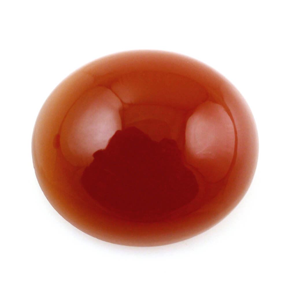 RED ONYX OVAL CAB 16X14MM 12.25 Cts.