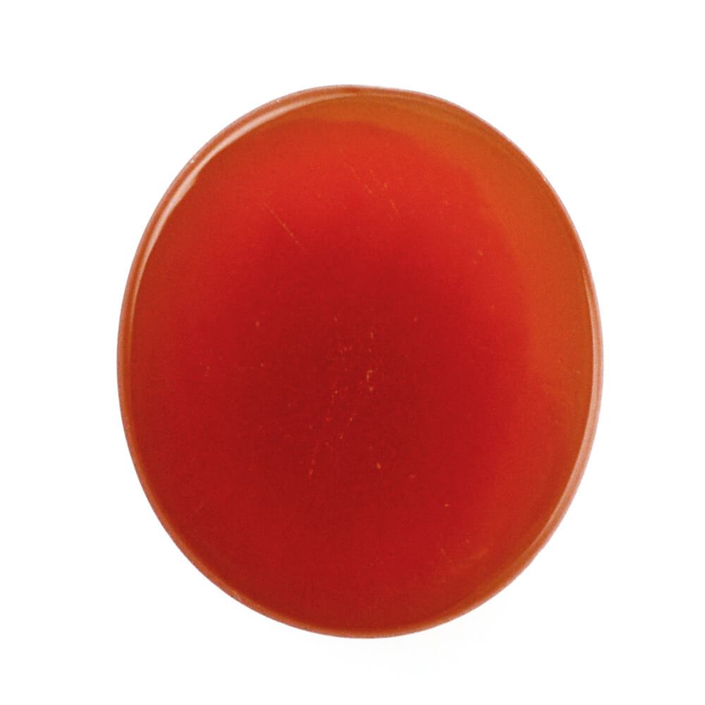 RED ONYX OVAL CAB 16X14MM 12.25 Cts.