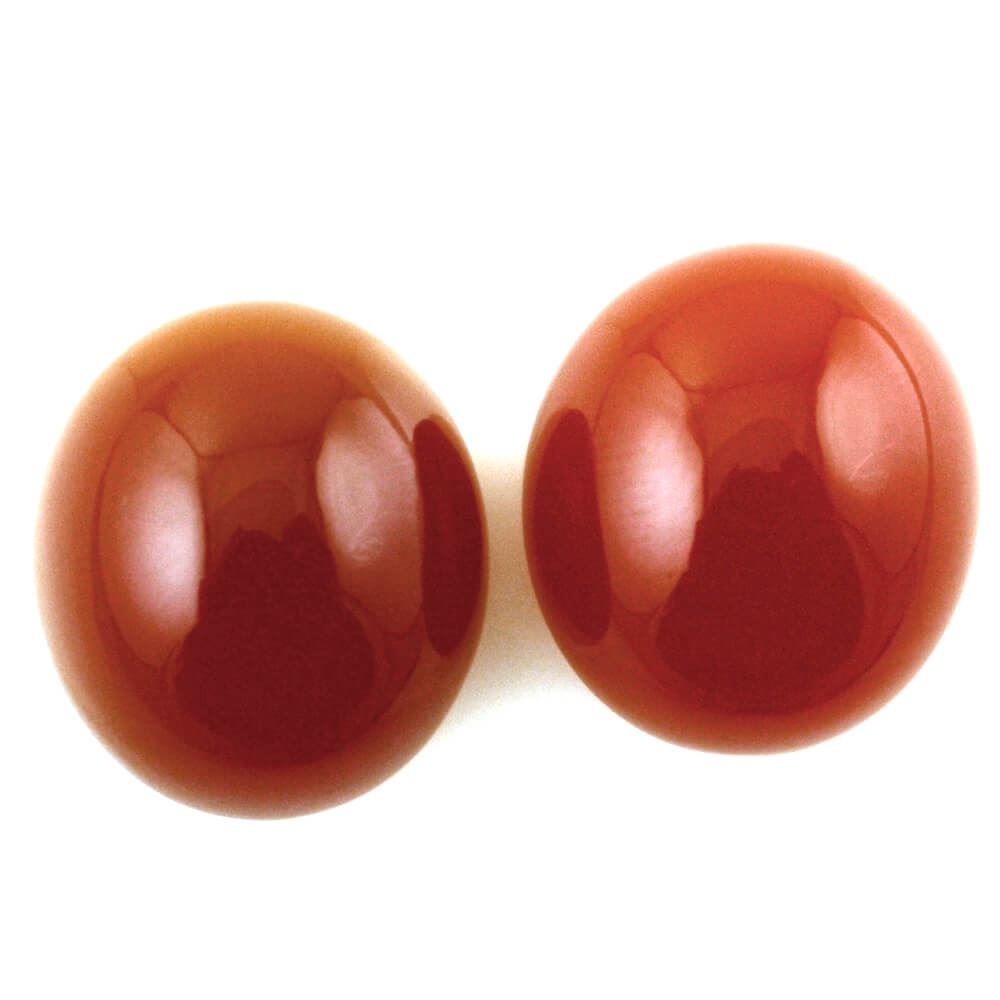 RED ONYX OVAL CAB 16X14MM 12.25 Cts.