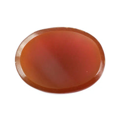 RED ONYX ROSE CUT OVAL CAB 16X12MM 8.19 Cts.