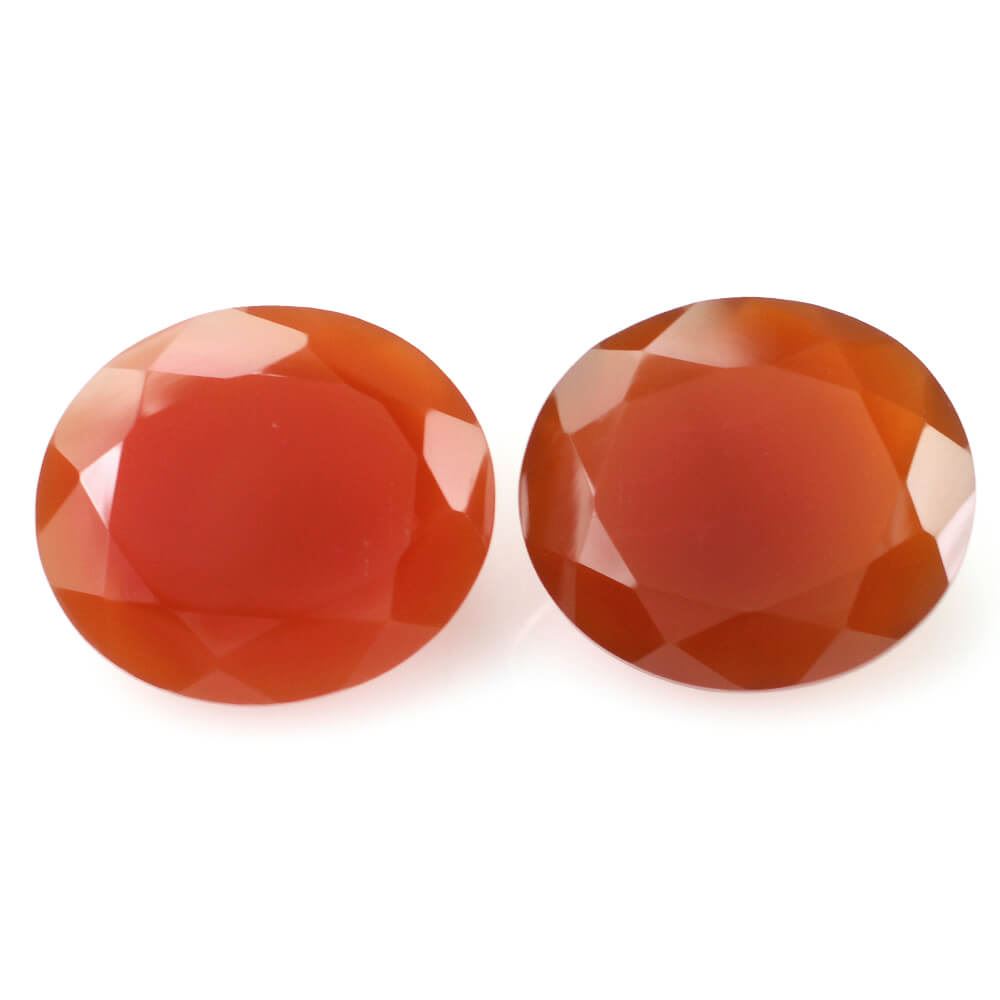 RED ONYX CUT OVAL 16X14MM 9.91 Cts.