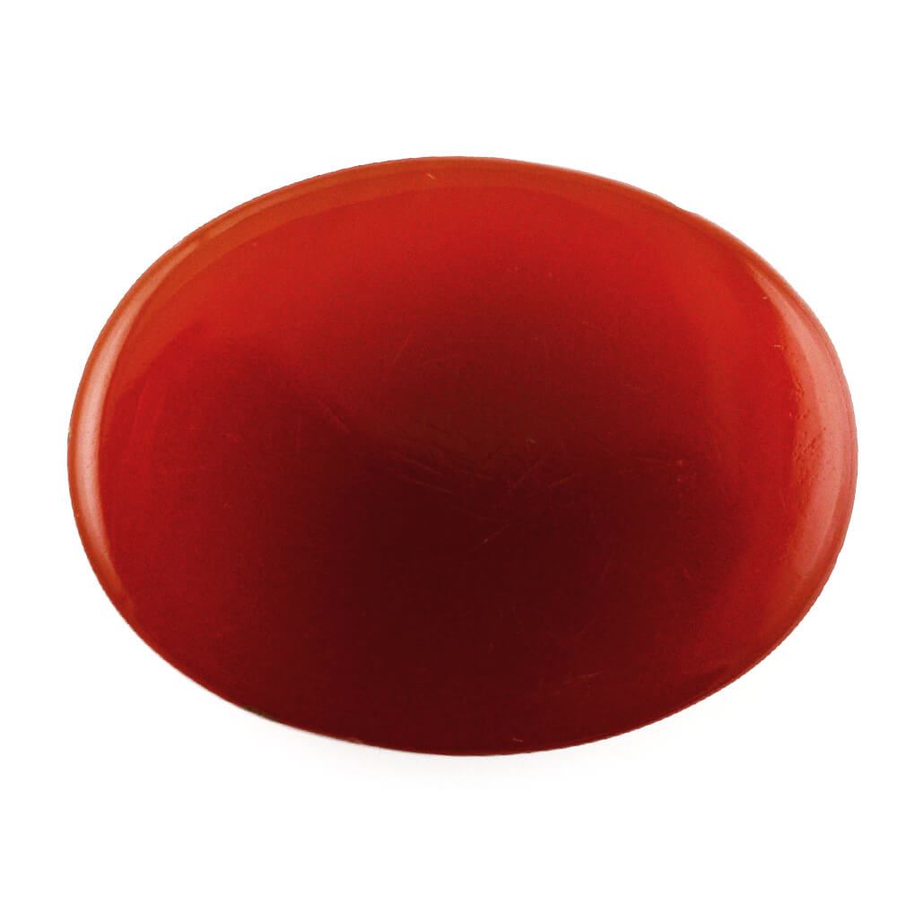 RED ONYX OVAL CAB 23X17MM 24.28 Cts.
