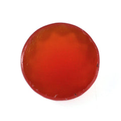 RED ONYX FLOWER CUT ROUND CAB 6MM 0.68 Cts.