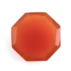 RED ONYX CHECKER OCTAGON CAB 10MM 2.74 Cts.