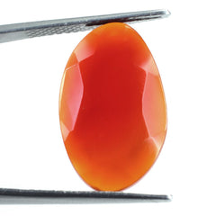 RED ONYX CUT IRREGULAR OVAL 22X14MM 9.19 Cts.