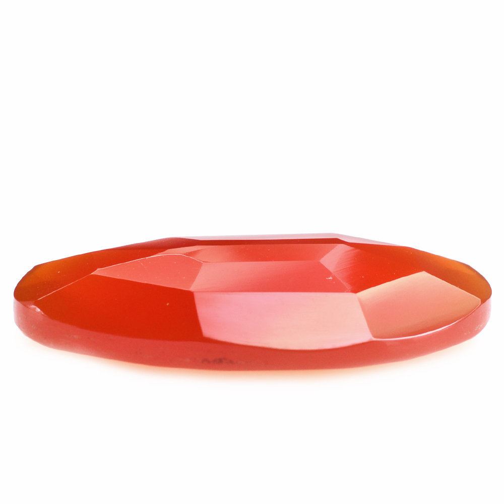 RED ONYX CUT IRREGULAR OVAL 22X14MM 9.02 Cts.