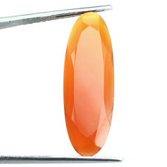 RED ONYX BOTH SIDE TABLE OVAL 28.50X10MM 8.02 Cts.