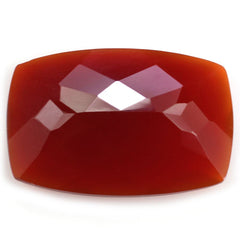 RED ONYX CUT CUSHION 24X17MM 16.11 Cts.