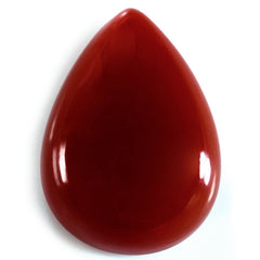 RED ONYX PEAR CAB 22X16MM 19.60 Cts.