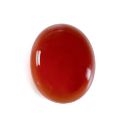 RED ONYX PLAIN OVAL CAB 10X8MM 2.90 Cts.