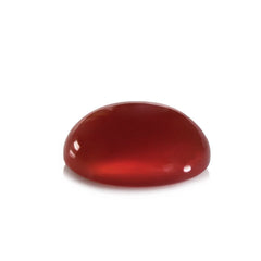 RED ONYX PLAIN OVAL CAB 10X8MM 2.90 Cts.