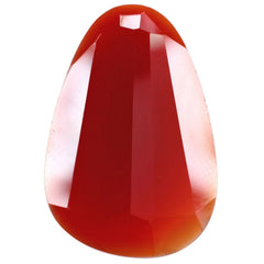 RED ONYX STEP CUT IRREGULAR PEAR 32X22MM 22.44 Cts.