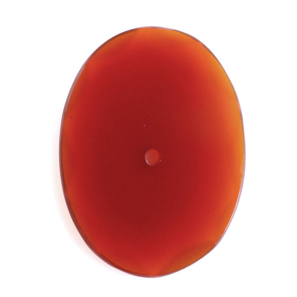 RED ONYX TABLE CUT OVAL CAB (FULL DRILL) 17.50X13MM 2.99 Cts.