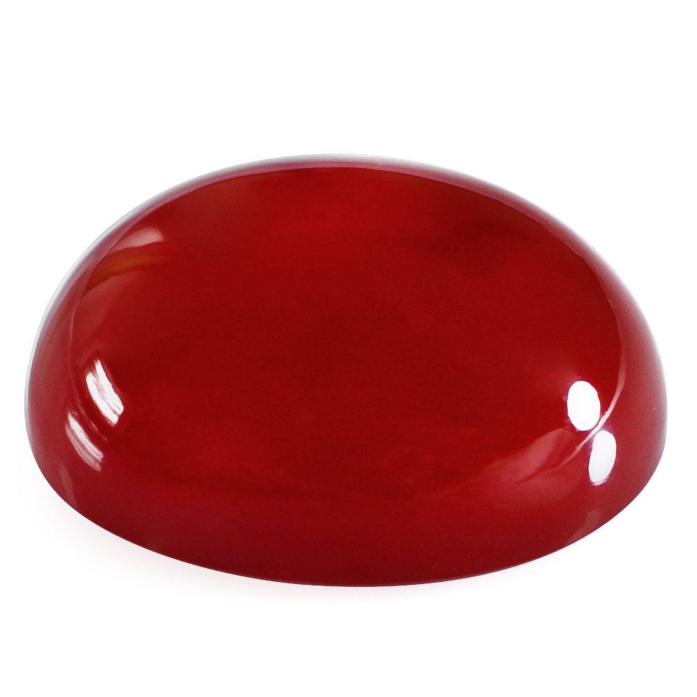 RED ONYX OVAL CAB 15X12.50MM 8.90 Cts.