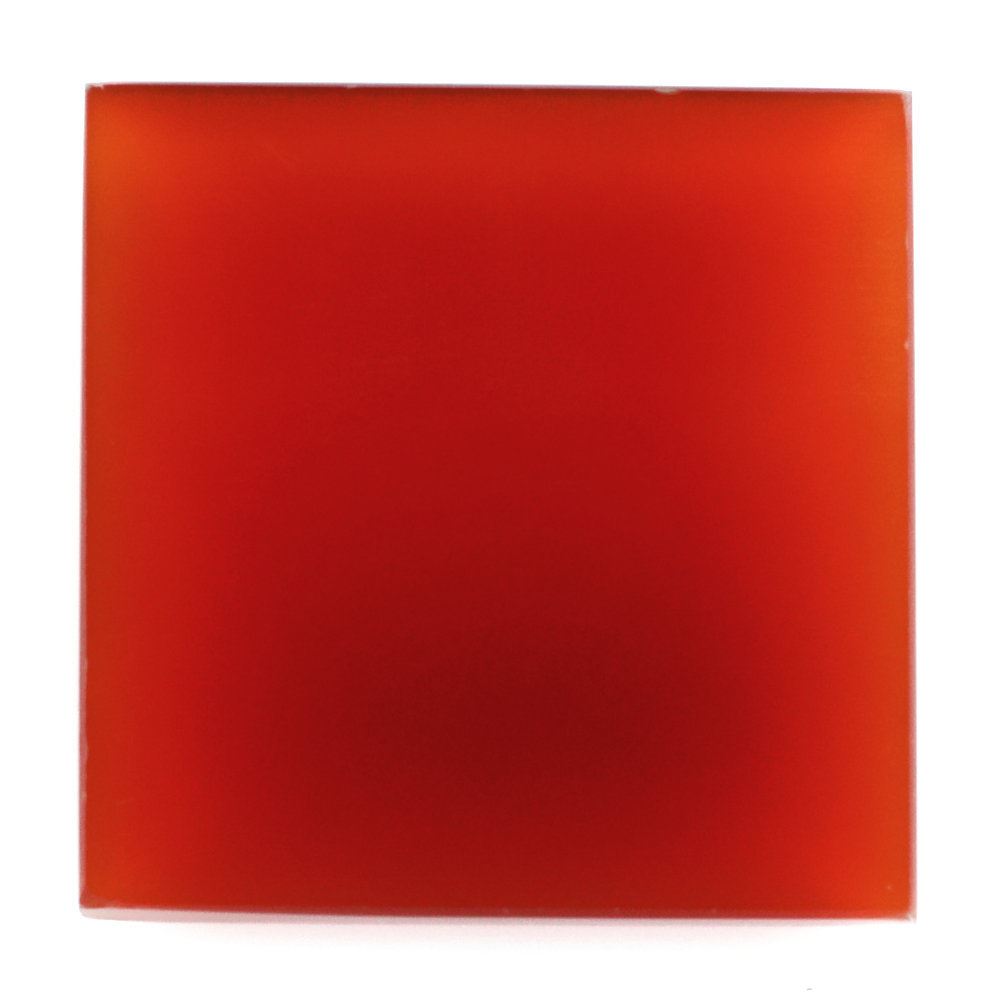 RED ONYX STEP CUT SQUARE CAB 16MM 9.05 Cts.