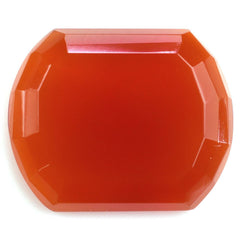 RED ONYX STEP CUT CUSHION CAB 16X13MM 6.00 Cts.