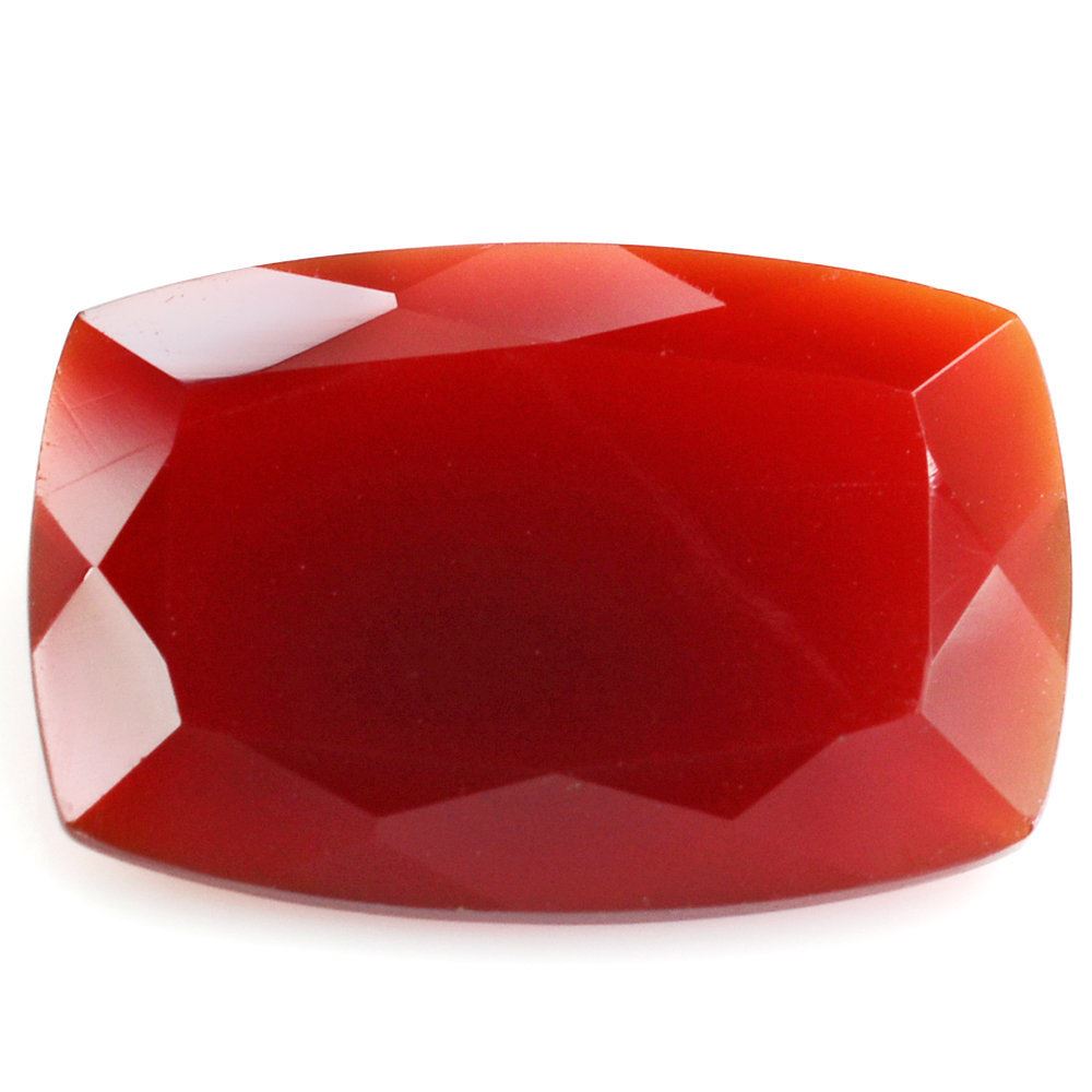 RED ONYX CUT CUSHION 24X17MM 16.10 Cts.