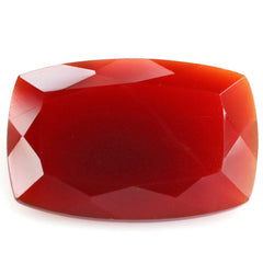 RED ONYX CUT CUSHION 24X17MM 16.10 Cts.
