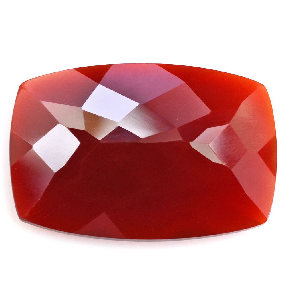 RED ONYX CUT CUSHION 24X17MM 16.10 Cts.